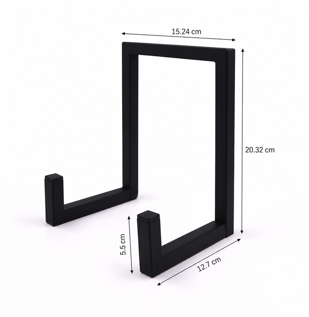 Range-disques métal noir - pour une dizaine de vinyles 30 cm