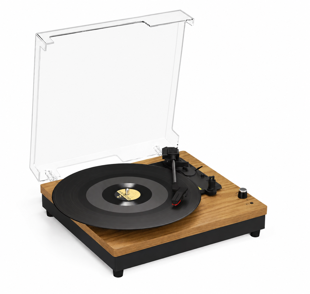 Platine vinyle Bluetooth 3 vitesses - haut-parleurs intégrés et sortie RCA