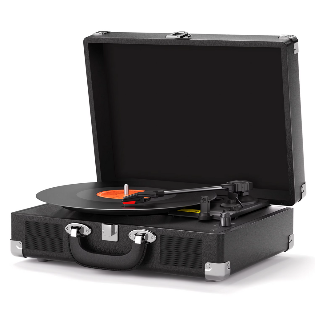 Platine vinyle valise portable - Bluetooth et haut-parleurs intégrés