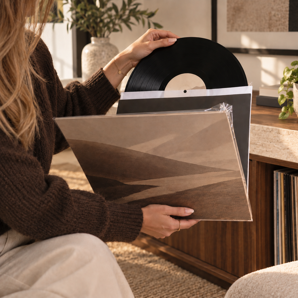 Pochettes de protection vinyle 30 cm - lot de 25 ou 50